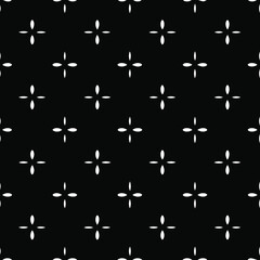 Geometric vector pattern with Black and white colors. Seamless abstract ornament for wallpapers and backgrounds.