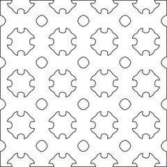 Geometric vector pattern with Black and white colors. abstract ornament for wallpapers and backgrounds.