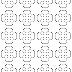 Geometric vector pattern with Black and white colors. abstract ornament for wallpapers and backgrounds.