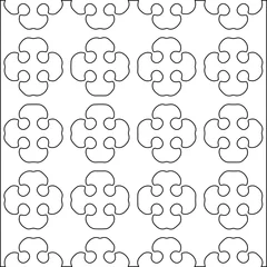 Fototapete Rund Geometric vector pattern with Black and white colors. abstract ornament for wallpapers and backgrounds. © t2k4