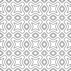 Geometric vector pattern with Black and white colors. abstract ornament for wallpapers and backgrounds.
