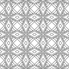 Geometric vector pattern with Black and white colors. abstract ornament for wallpapers and backgrounds.