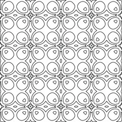 Geometric vector pattern with Black and white colors. abstract ornament for wallpapers and backgrounds.