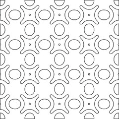Geometric vector pattern with Black and white colors. abstract ornament for wallpapers and backgrounds.