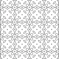 Geometric vector pattern with Black and white colors. abstract ornament for wallpapers and backgrounds.