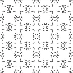 Geometric vector pattern with Black and white colors. abstract ornament for wallpapers and backgrounds.