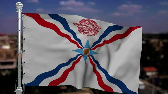Flag of Assyrian ethnicity