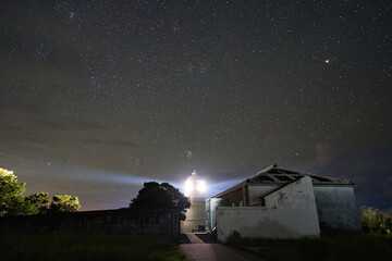 和歌山県串本町 樫野埼灯台の星空