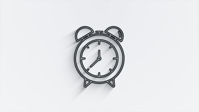 Office icon. Web line shadow icon set. Office, great design for any purposes. Motion graphics.