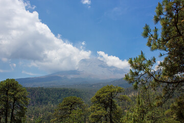 Mesmerizing view of Popocatepetl volcano in Mexico