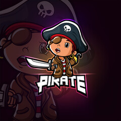 The Pirate mascot esport logo design