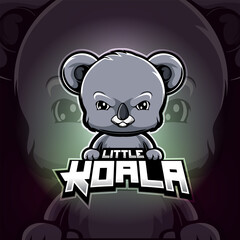 Koala mascot esport logo design © HERMANTO