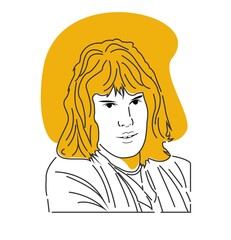 Simple Human Fan Art with Line Art Style