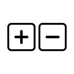 plus and minus icon vector sign symbol
