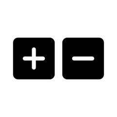 plus and minus icon vector sign symbol