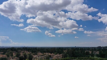 Fototapeta premium Gorgeous clouds in Orange County, California 