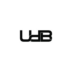 udb letter original monogram logo design
