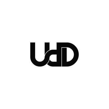 udd letter original monogram logo design