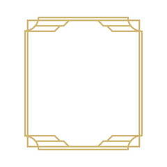 retro art deco frame