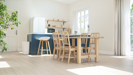 明るいダイニングキッチン