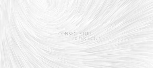 Fototapeta na wymiar Abstract white fur background. Vector template for placards, banners, flyers and presentations.