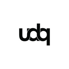 udq letter original monogram logo design