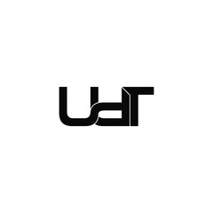 udt letter original monogram logo design