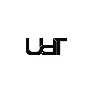 udt letter original monogram logo design