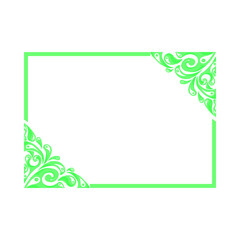 Ornament Bored Frame vector