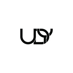 Obraz premium udy letter original monogram logo design