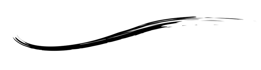 アナログタッチ素材：筆の質感　墨　インク　筆模様　波模様