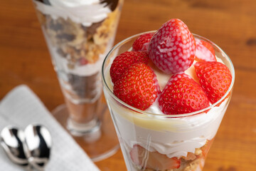 美味しいフルーツのパフェ