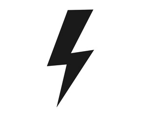 High voltage icon. Shock warning symbol.