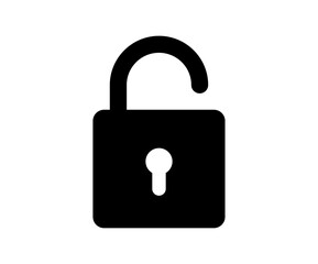 padlock icon isolated on white background