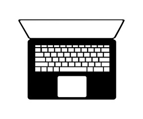 Simple iconic laptop vector design