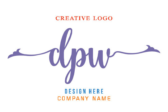 DPW lettering logo is simple, easy to understand and authoritative