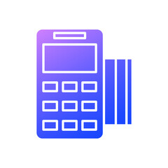 Debit card machine icon