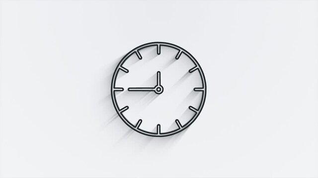Office icon. Web line shadow icon set. Office, great design for any purposes. Motion graphics.