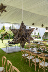 Estrella Artesanal de Latón Decoración Boda Mexicana 
