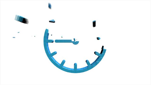 Office icon. Web 3D pixel icon set. Office, great design for any purposes. Motion graphics.
