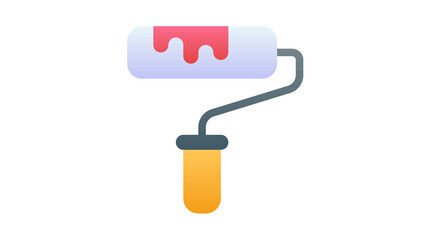 brush painting paintbrush single isolated icon with smooth style