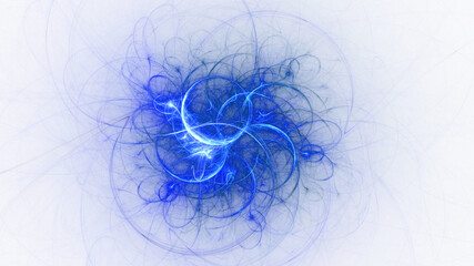 3D rendering abstract colorful fractal light background