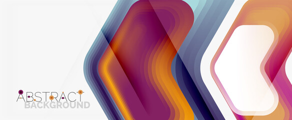 Vector 3d arrow geometric composition, abstract background for business or technology presentation, internet poster or web brochure cover, wallpaper