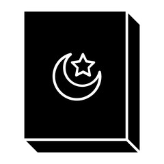 Quran muslim religion. islamic book icon vector