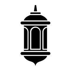 ramadan islamic light icon. lantern lamp vector