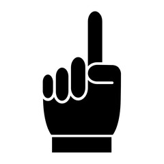Sign hand finger icon vector
