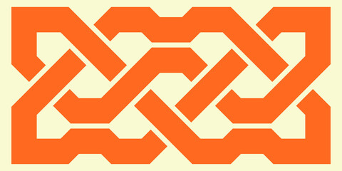 Celtic knot. Medieval decorative ornament. Geometric Design Element. Vector illustration.