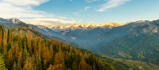 Sequoia National Park in the southern Sierra Nevada east of Visalia, California