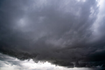 dark storm clouds with background,Dark clouds before a thunder-storm.