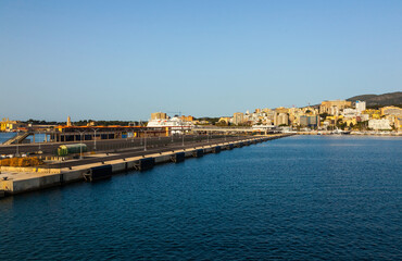 Fototapeta premium A new pier has been built in the seaport of Palma de Mallorca.